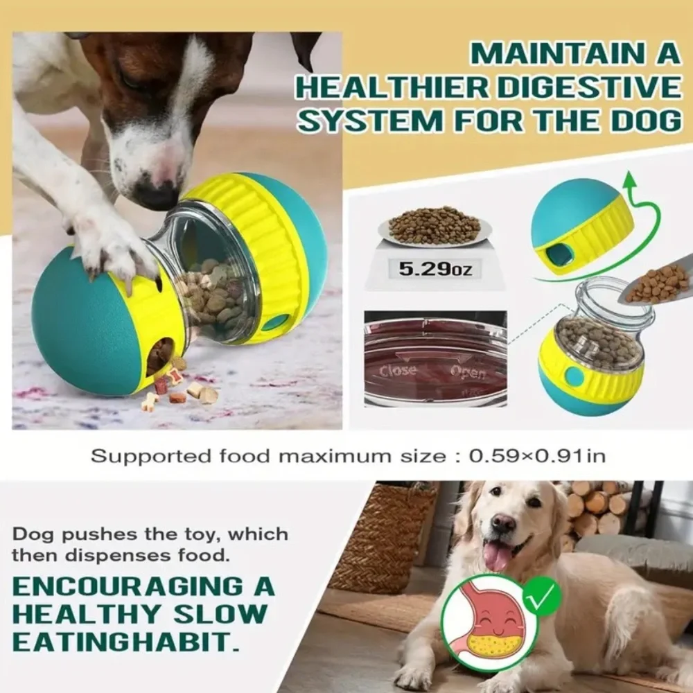Interactive Pet Treat Dispenser Toy - in Blue